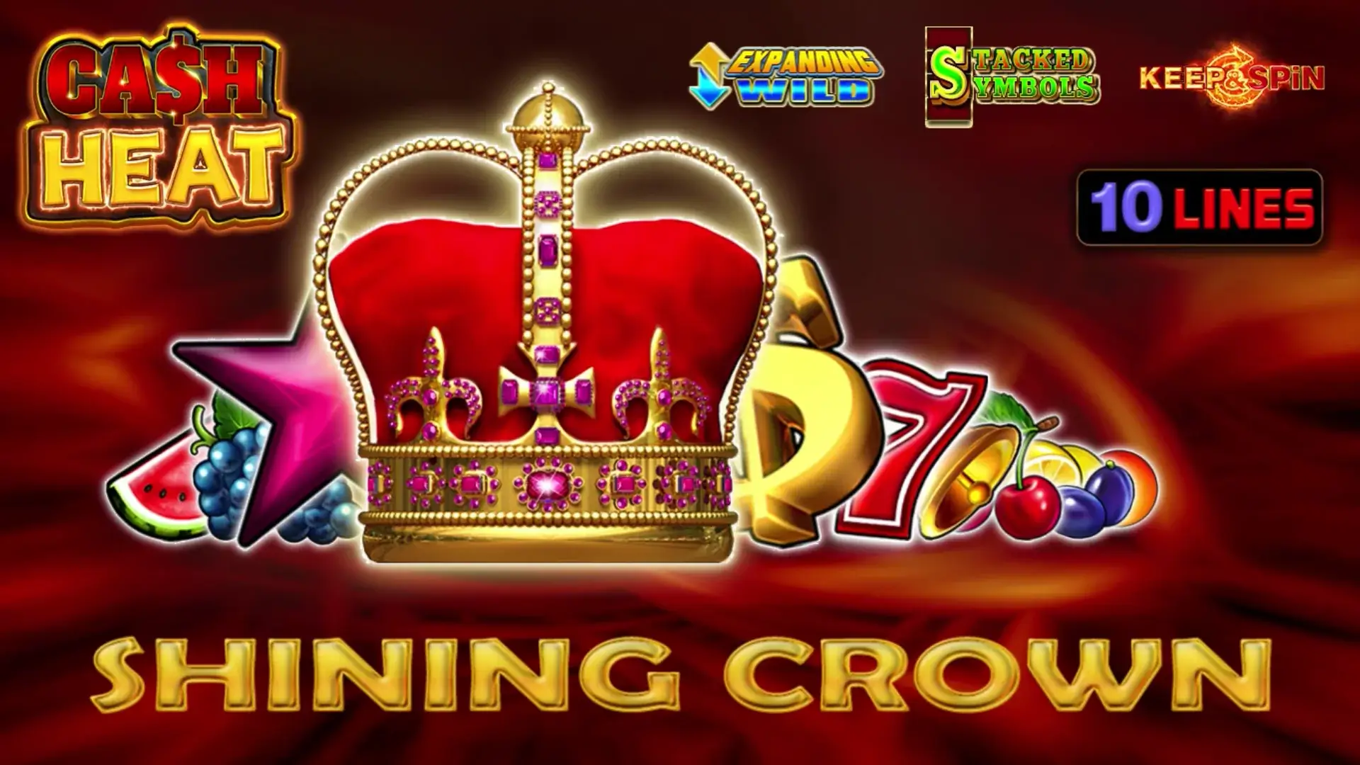 egt games supreme red selection shining crown cash heat